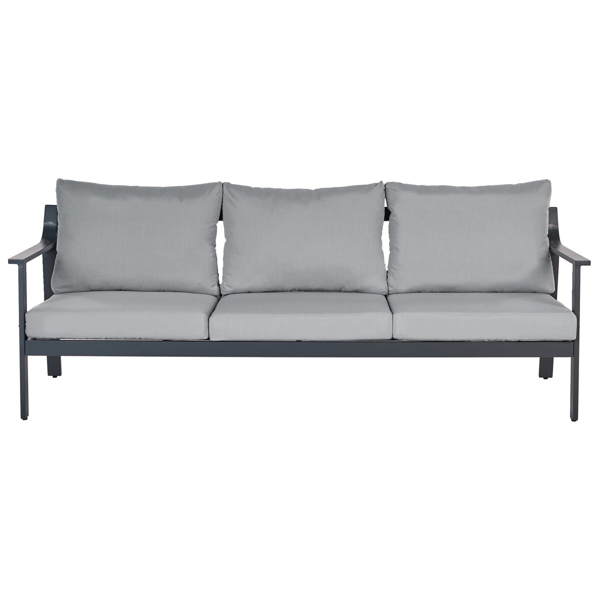 Sofa ogrodowa dla 3 osób KIATO Metal Ciemnoszary