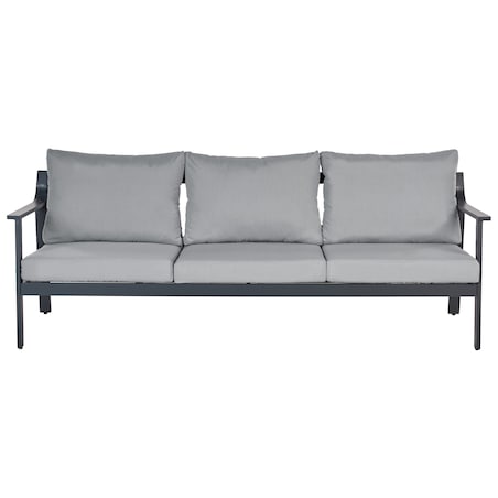 Sofa ogrodowa dla 3 osób KIATO Metal Ciemnoszary
