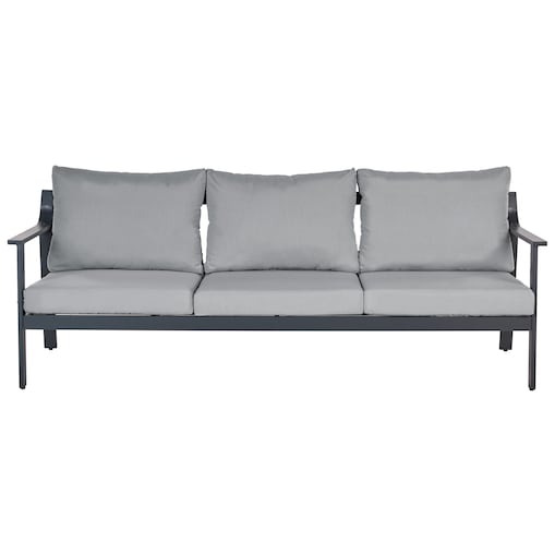 Sofa ogrodowa dla 3 osób KIATO Metal Ciemnoszary