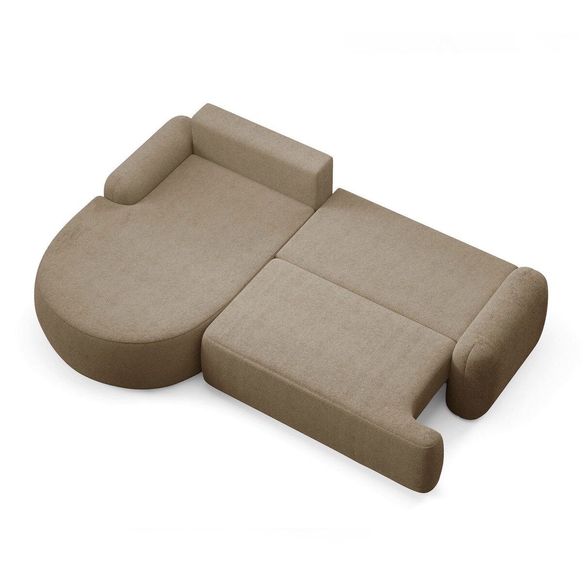 Zaokrąglony narożnik CLEO z funkcją spania, wersja lewa, Quelle 18