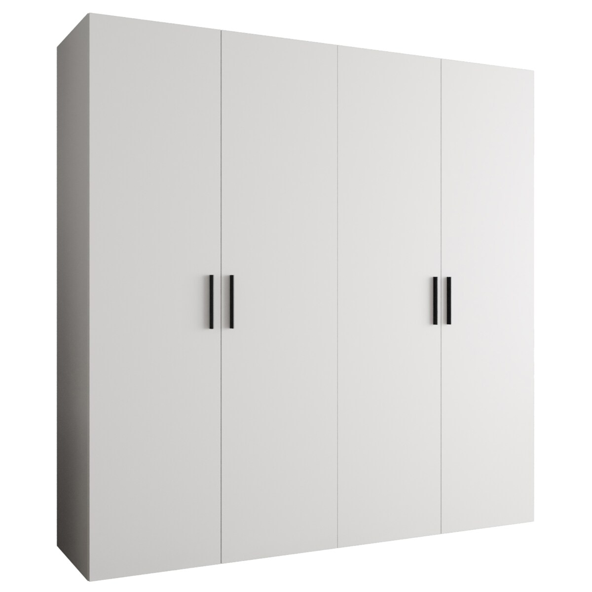 Szafa uchylna otwierana BARI 1 200 wys. 202 cm Biały + u. Czarny