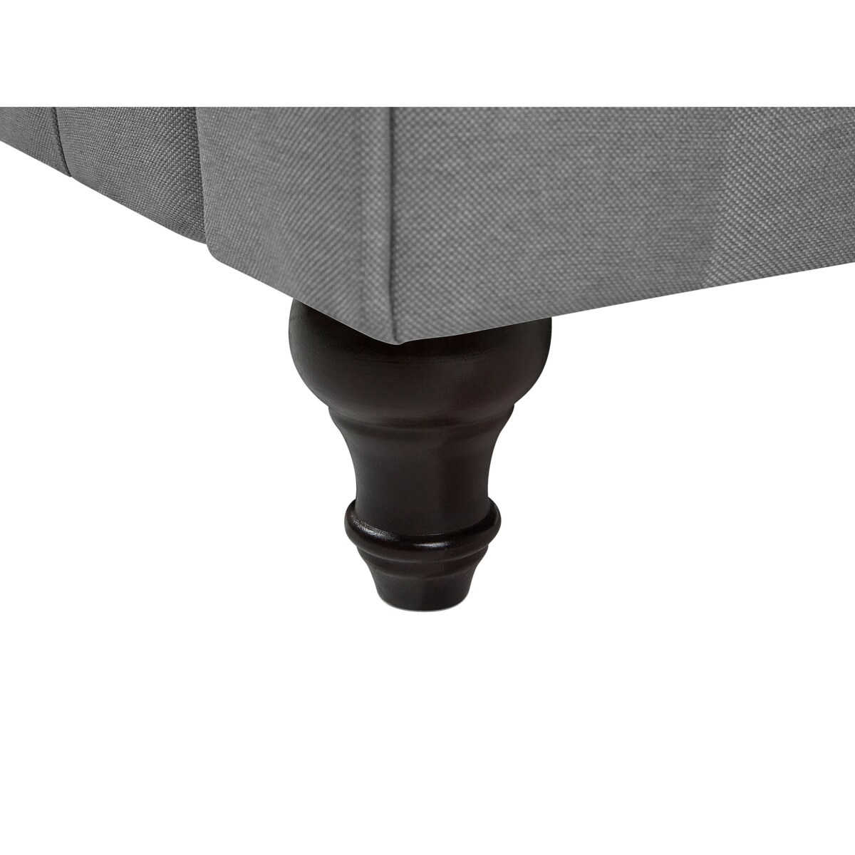 Sofa 3-osobowa szara CHESTERFIELD duża