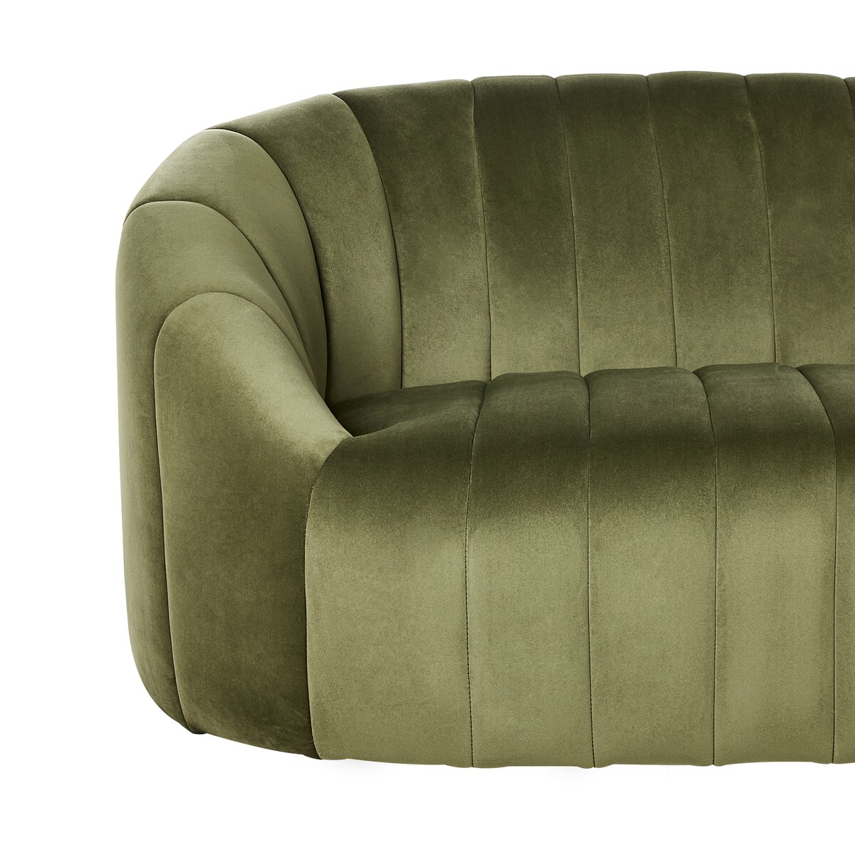 Sofa dla 2 osób MALUNG Welur Ciemnozielony