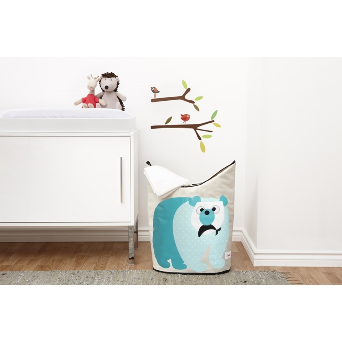 3 Sprouts Kosz Na Pranie Miś Polarny