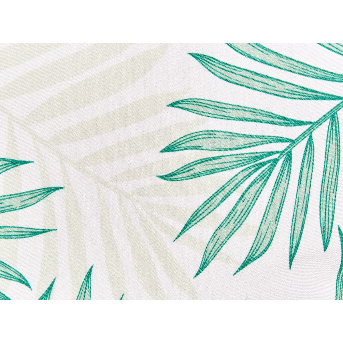 2 poduszki ogrodowe w liście 40 cm beżowy z zielonym POGGIO