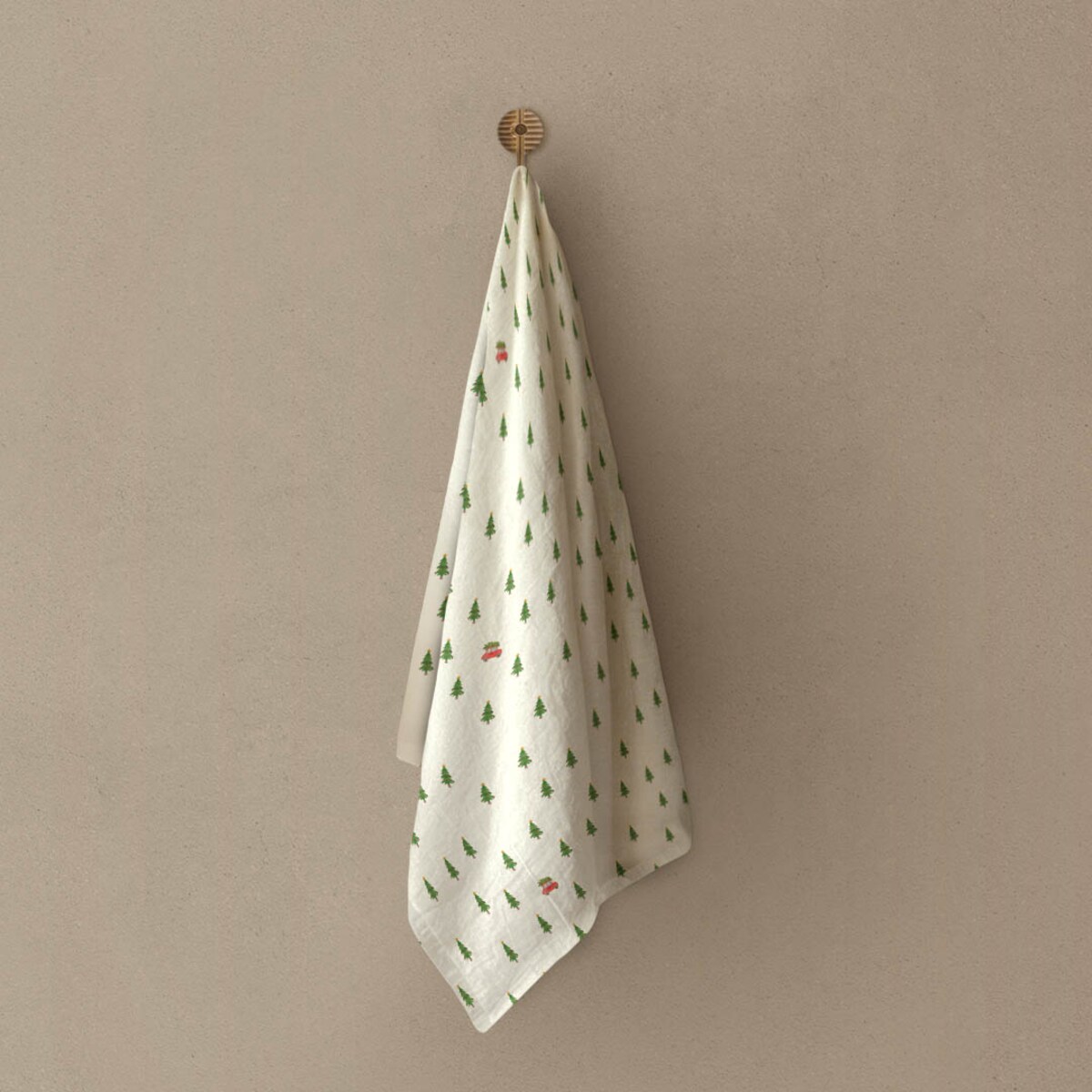 Ręcznik kuchenny świąteczny - Minimalistyczny las 50x70 cm