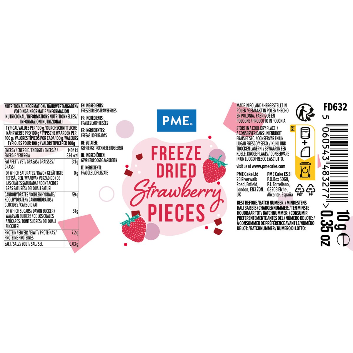 PME Truskawka liofilizowana 12 g