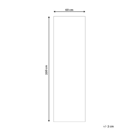 Dywan 60 x 200 cm czarno-biały KARUNGAL