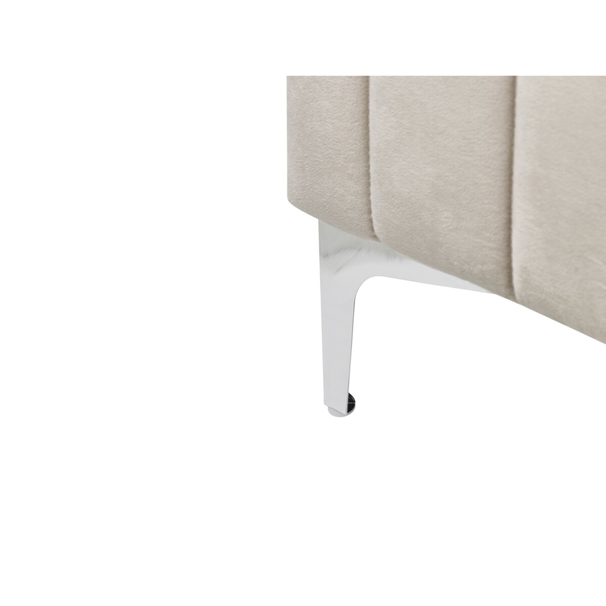 Łóżko welurowe 180 x 200 cm szare LUNAN