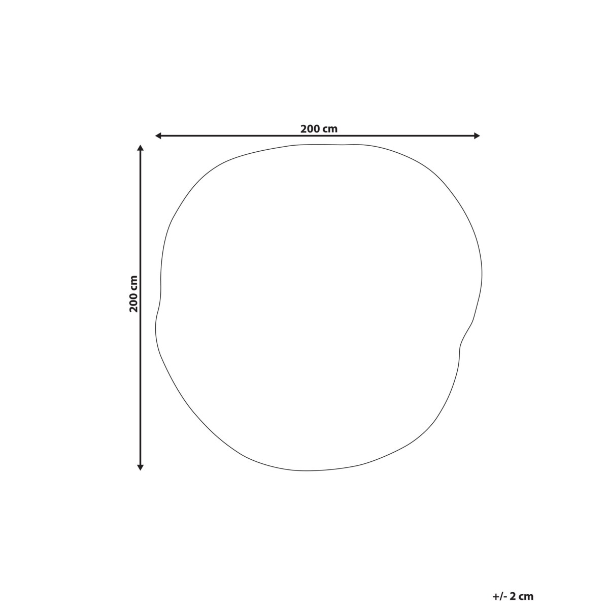 Dywan KANRACH Różowy 200 x 200 cm Wiskoza