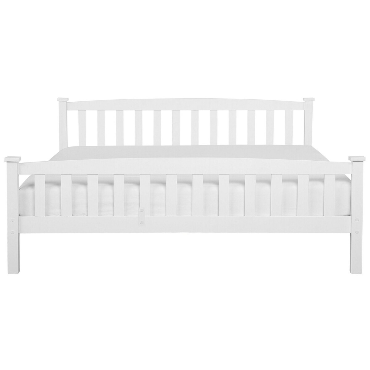 Łóżko drewniane 180 x 200 cm białe GIVERNY