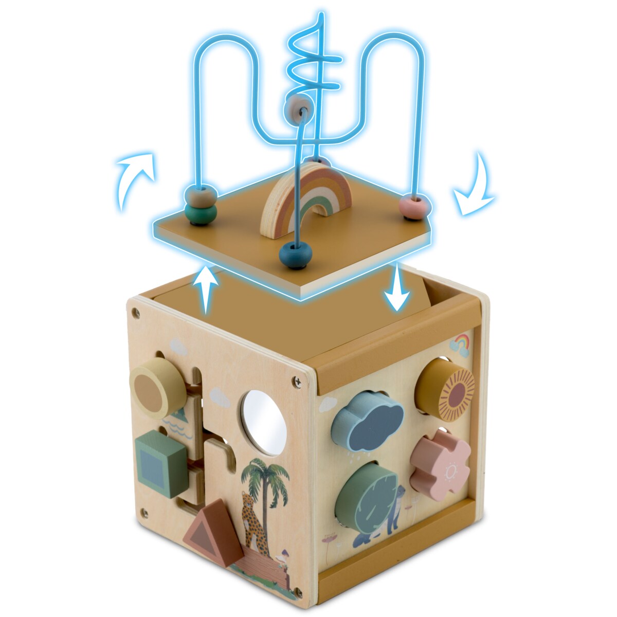 Interaktywna kostka edukacyjna sorter układanka Nukido