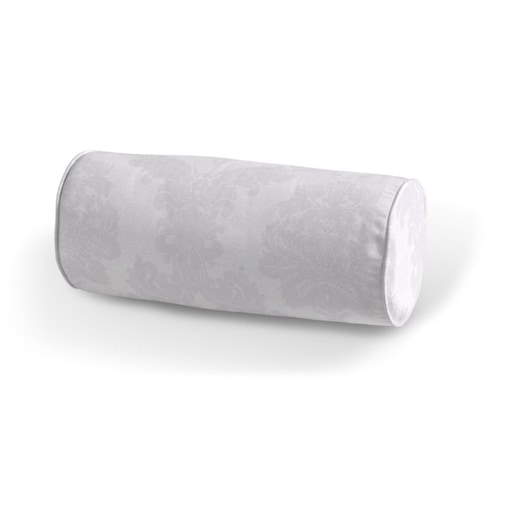 Poduszka wałek prosty, liście akantu na białym tle , Ø16 x 40 cm, Damasco