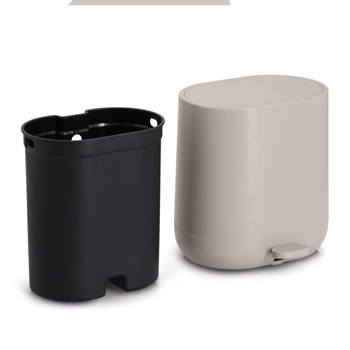 Kosz pedałowy z wolnoopadającą pokrywą ZELLER, 6 l