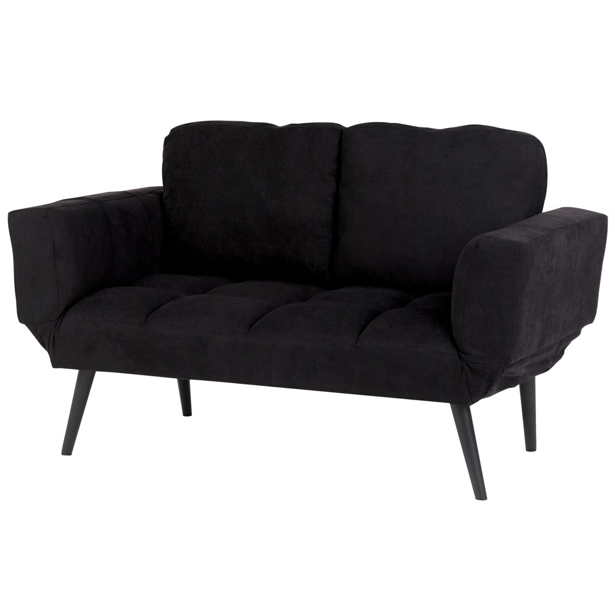 Sofa rozkładana czarna BREKKE