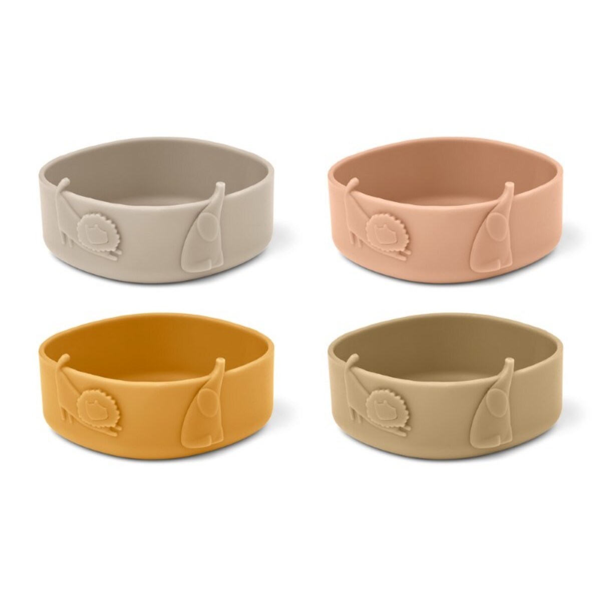 Liewood - Silikonowe miseczki Emily 4-pak - Tuscany rose multi mix