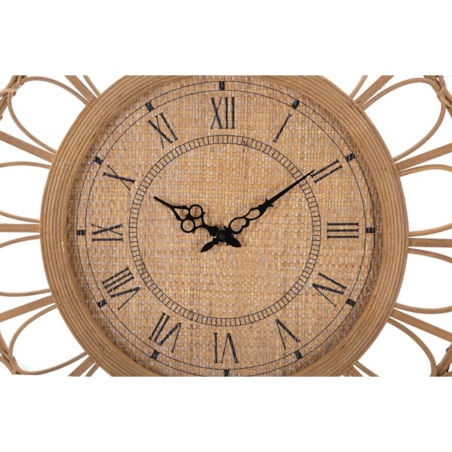 Zegar z rattanu PANAMA, Ø 76 cm