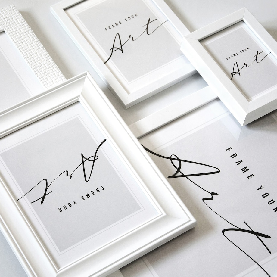 Kwadratowe ramki, ramki do zdjęć, białe ramki na zdjęcia, biały, 20x20, Knor - ramki na zdjęcia