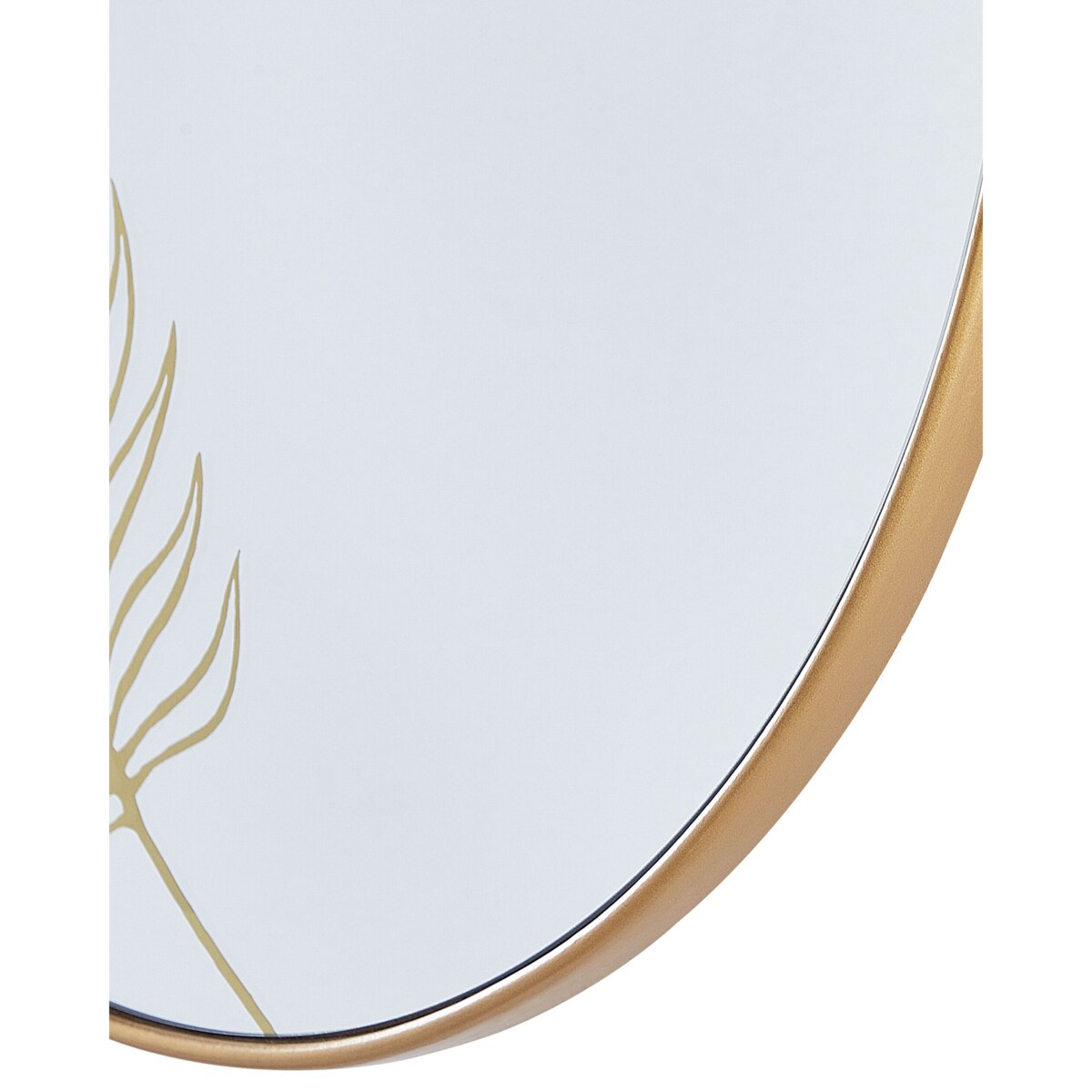 Okrągłe lustro ścienne ø 57 cm złote SAUVIE