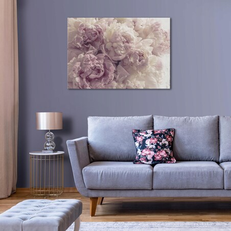 OBRAZ NA PŁÓTNIE ŚCIANĘ KWIATY PIWONIE DO SYPIALNI SALONU NOWOCZESNY 60x40