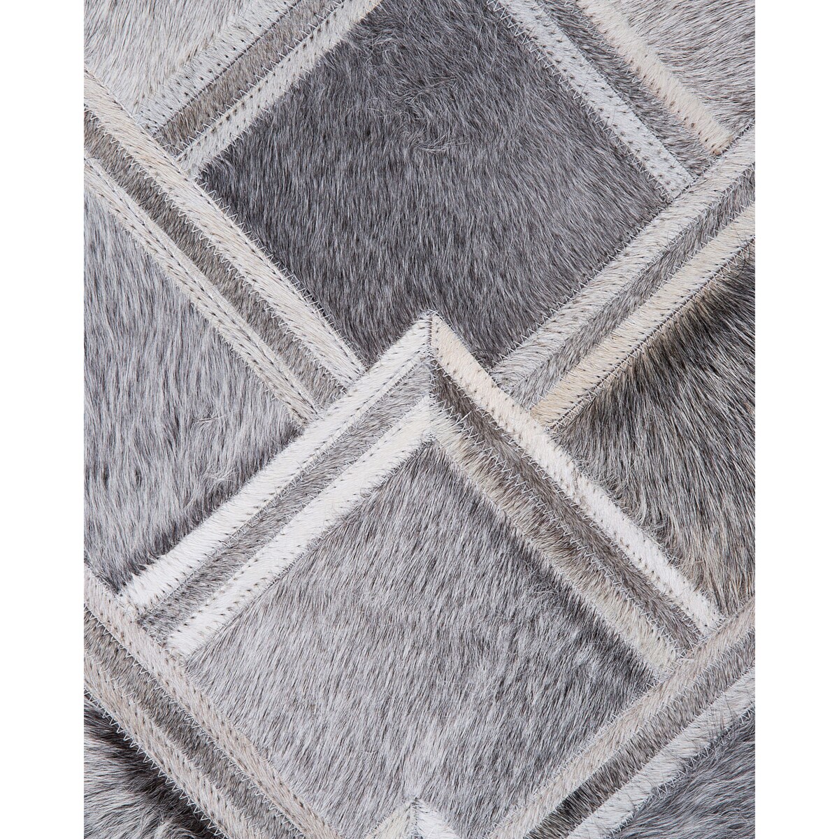 Dywan AGACLI 140 x 200 cm Skóra naturalna Szary