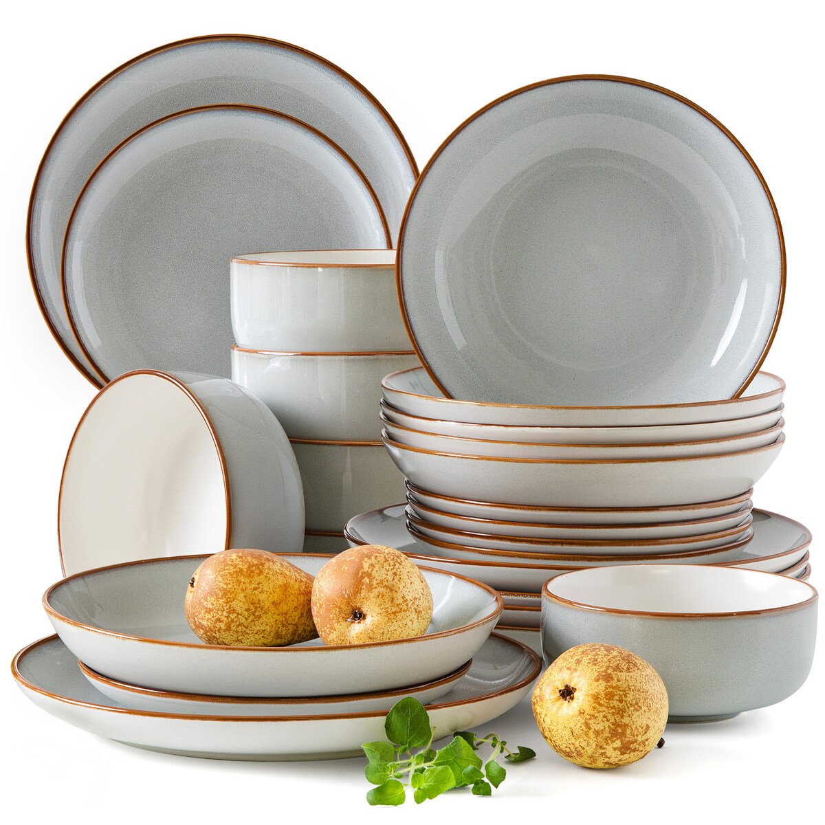 PORTOFINO Zestaw obiadowy 6 os. (24 el.)