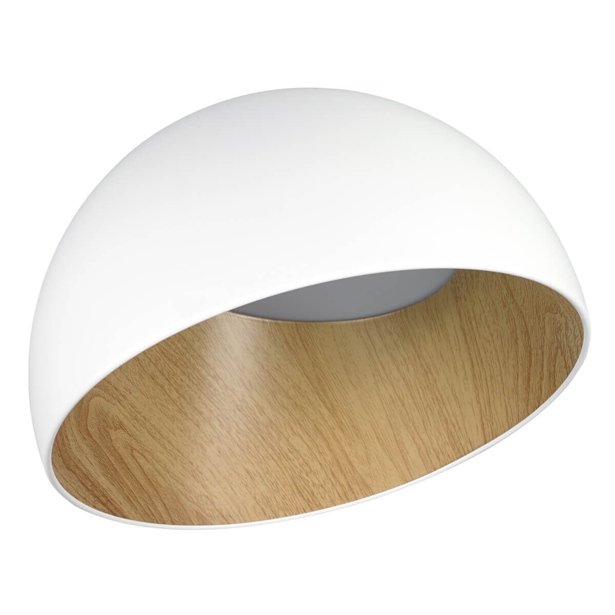 Drewniana lampa sufitowa Padella ST-9493C/B white Step LED 48W 3000K hygge biała