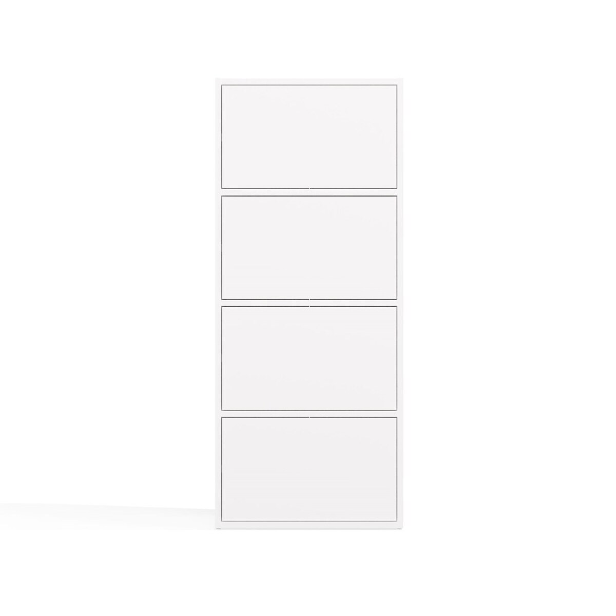 Komoda ALMA BIAŁA Szafka 4 Drzwi 4 Półki