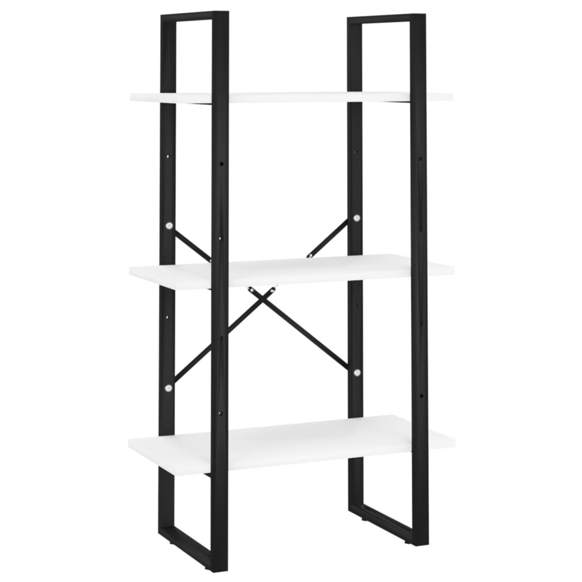 vidaXL 5-poziomowy regał na książki, biały, 60x30x175 cm