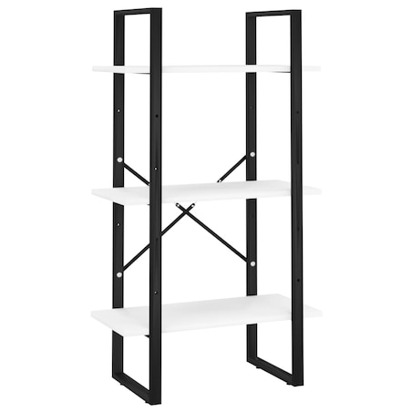 vidaXL 5-poziomowy regał na książki, biały, 60x30x175 cm