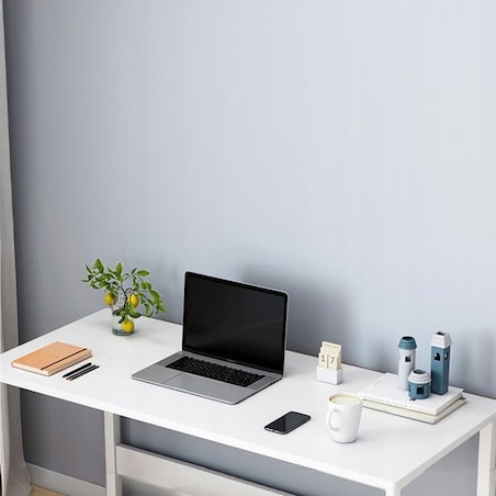 Biurko komputerowe białe stolik loft pod laptop komputer skandynawski 80 cm