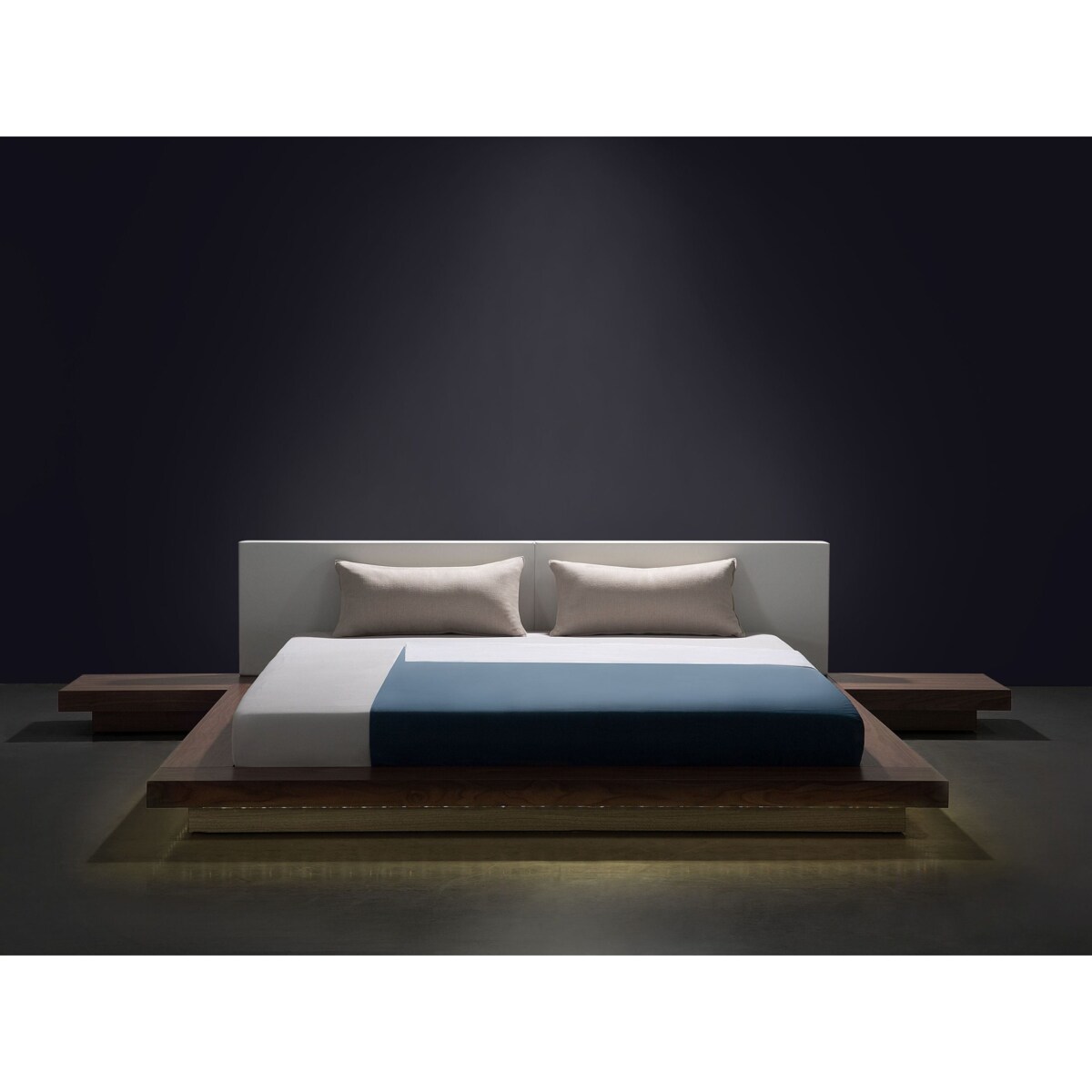 Łóżko LED ZEN 180 x 200 cm Jesion brązowy