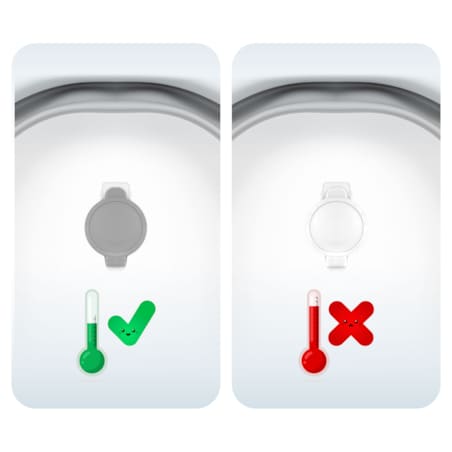 Wanienka składana dla dziecka niemowląt Ricokids silikonowa termometr LCD biało-szara