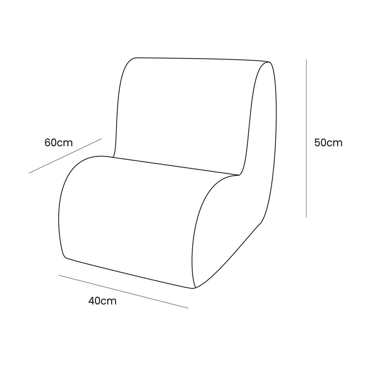 Fotelik dla dzieci, Aesthetic, Khaki