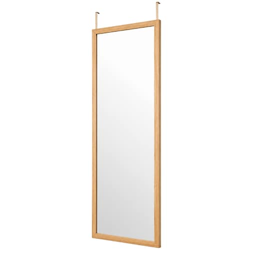 Lustro na drzwi AINA, 36 x 110 cm, kolor beżowy, MDF