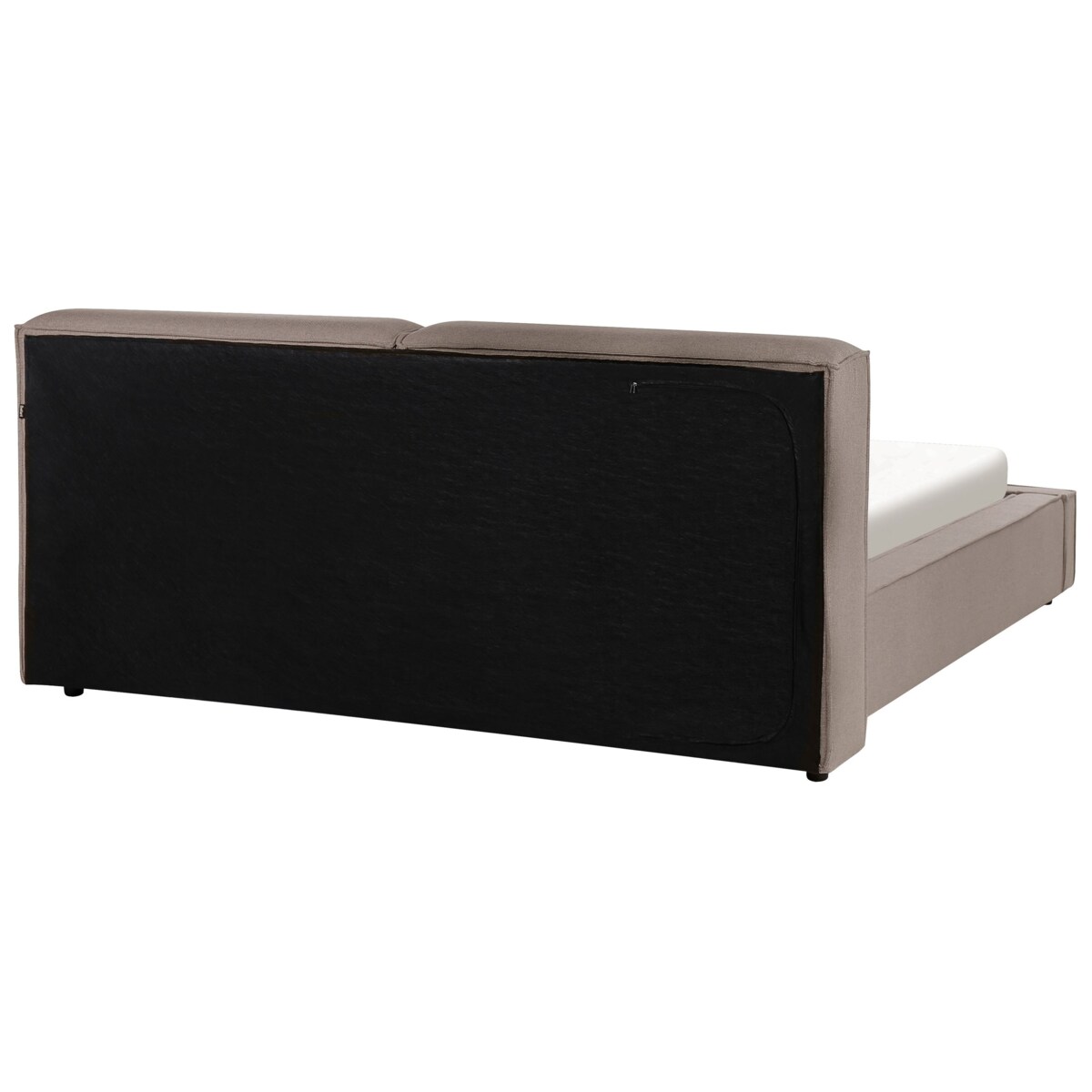 Łóżko tapicerowane 160 x 200 cm jasnobrązowe LINARDS