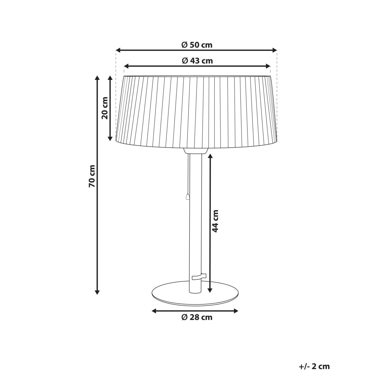 Promiennik na podczerwień wolnostojący OLLERIA 1500 W Szary
