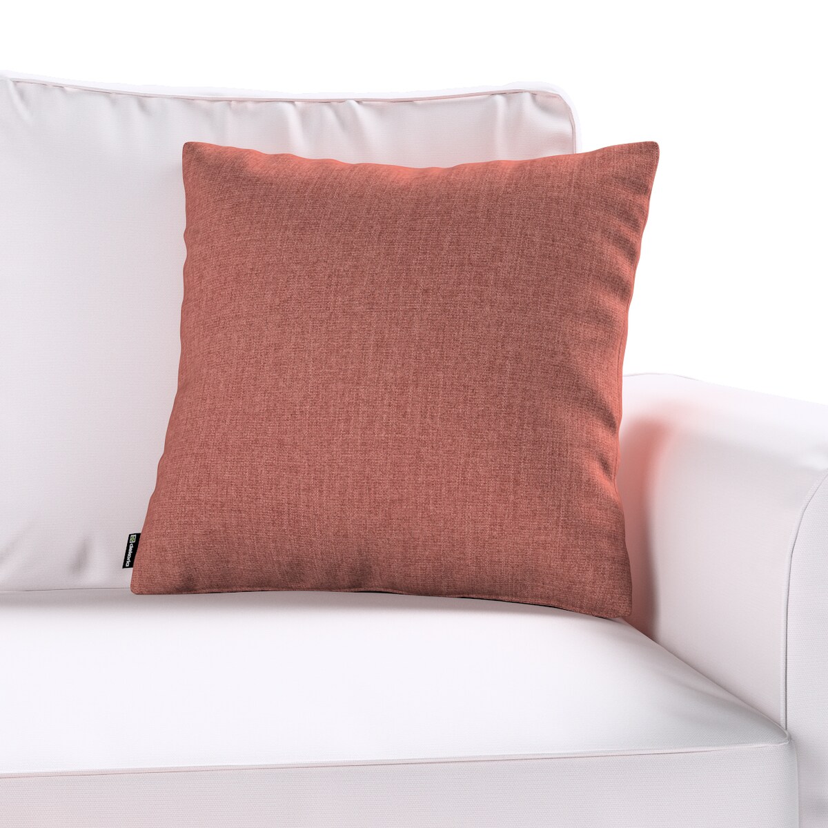 Poszewka Kinga na poduszkę 43x43 brązowo-koniakowy szenil