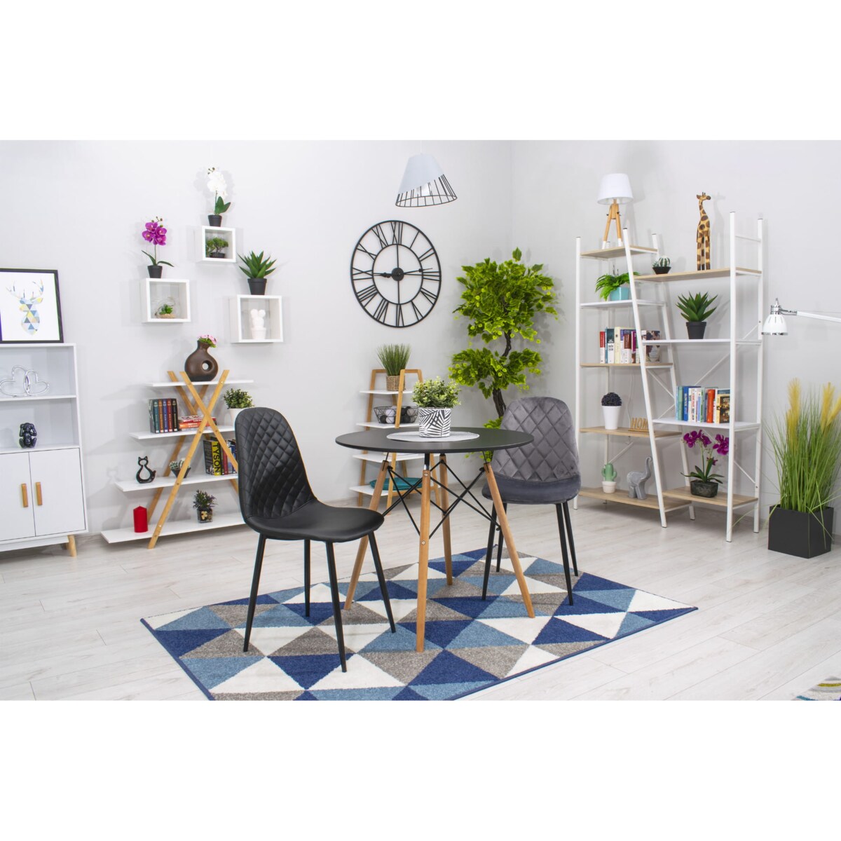 Krzesło Do Jadalni Kuchni Salonu Asti - Ciemny Szary Aksamit