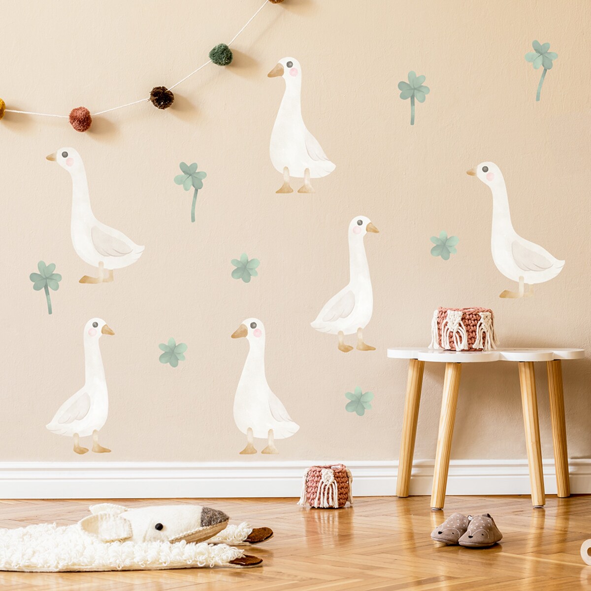 Naklejka na ścianę Gąski boho