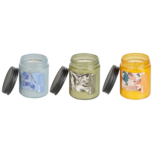 3 świece zapachowe sojowe bergamotka/ wanilia/ lawenda FRUITY BLOOM