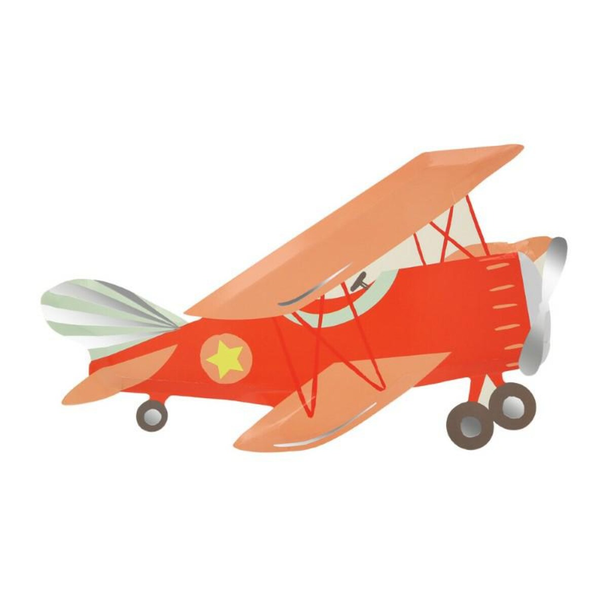 Meri Meri - Talerzyki papierowe 8szt. -Samoloty