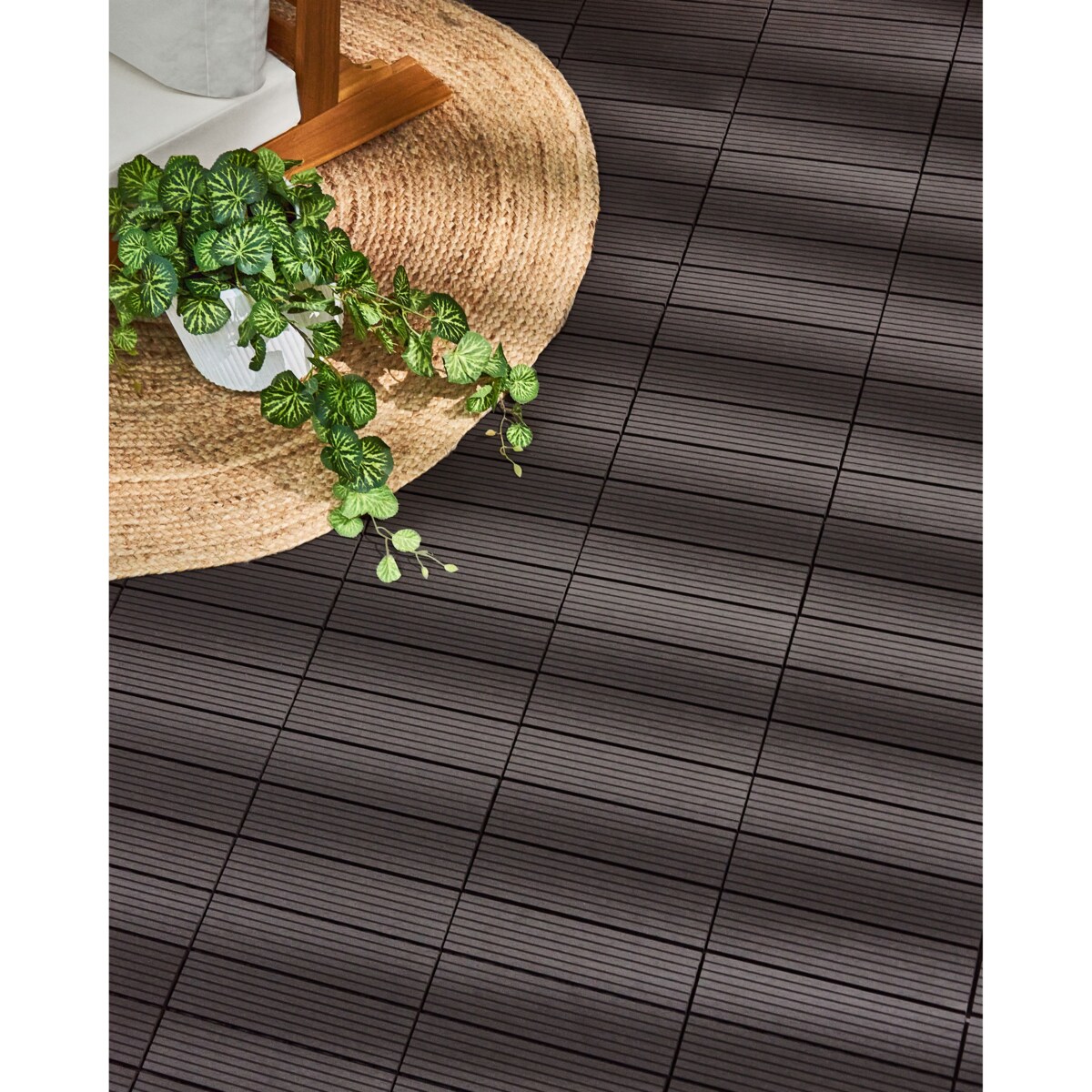 Płytki tarasowe ATELETA Kompozyt WPC Grafitowy