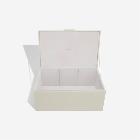 Pudełko do przechowywania Stackers 3 komorowe jasnobeżowe