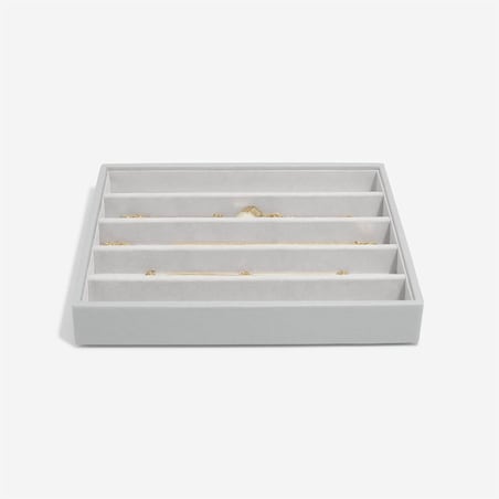 Szkatułka na biżuterię Stackers pięciokomorowa classic kamienna szarość