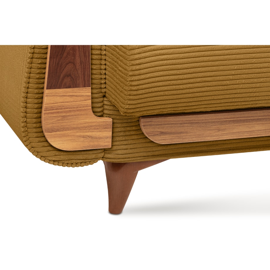 KONSIMO GUSTAVO II Sofa 3-osobowa, kolor żółty