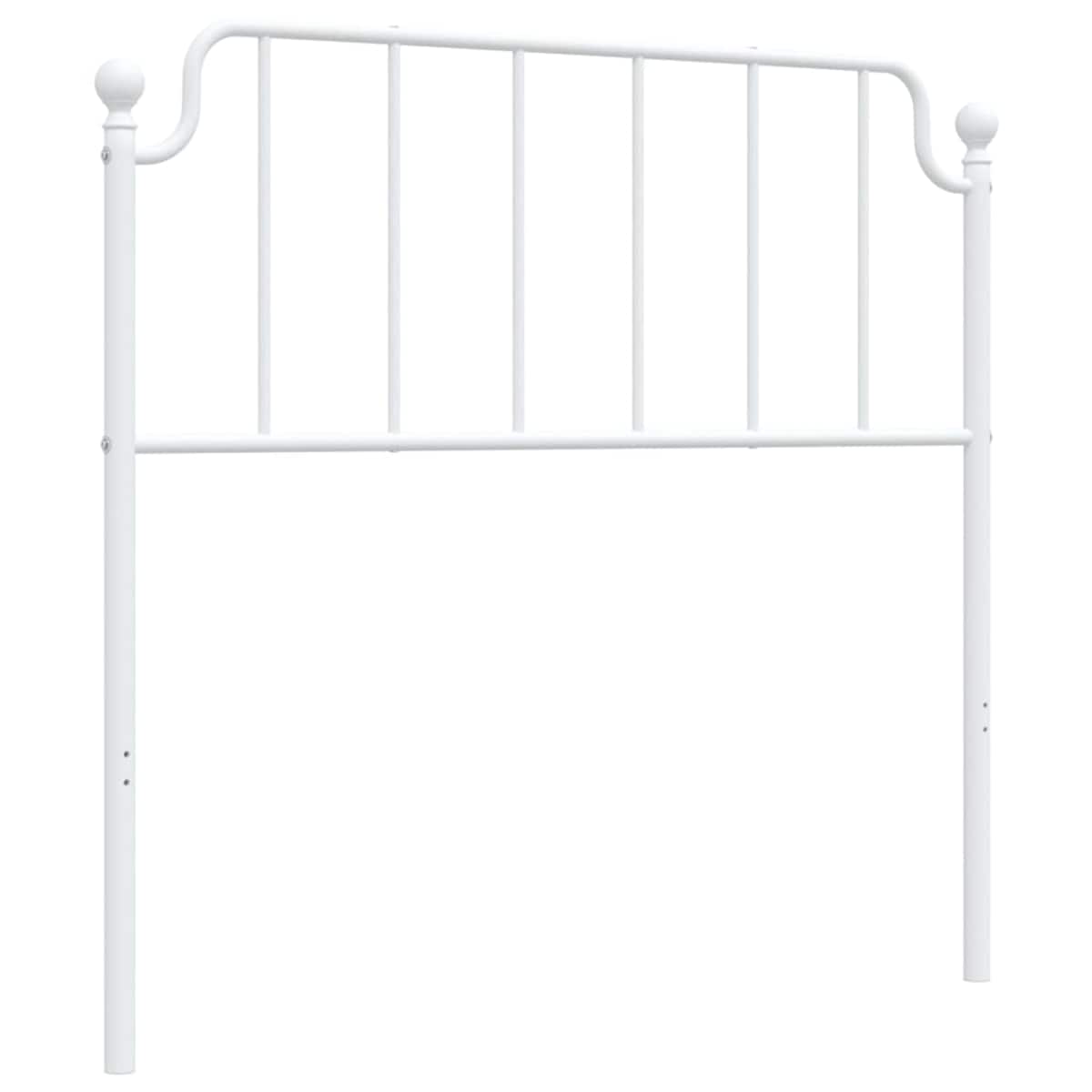 vidaXL Metalowe wymienne wezgłowie, białe, 100 cm