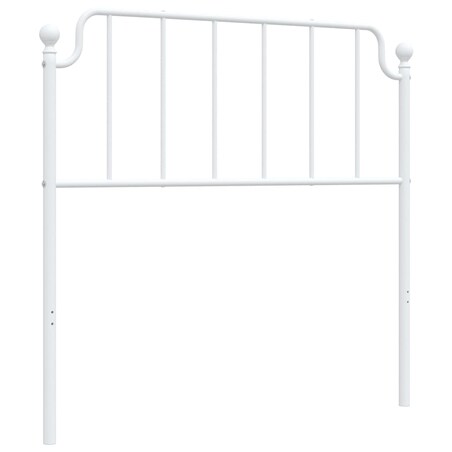 vidaXL Metalowe wymienne wezgłowie, białe, 100 cm