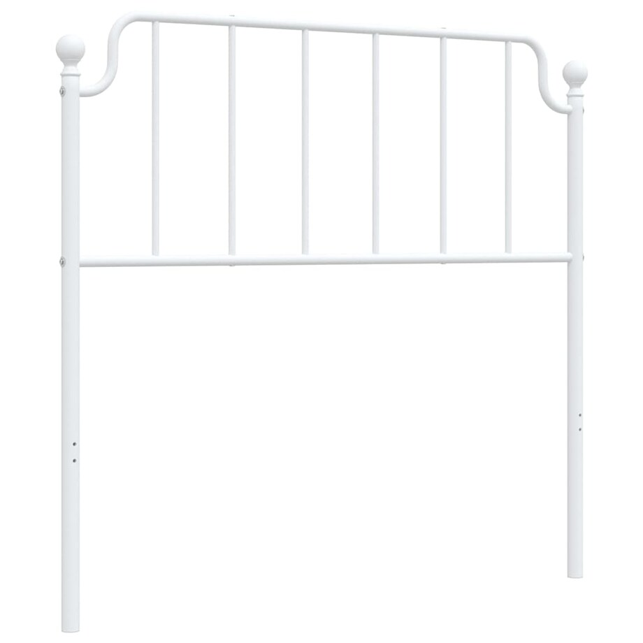 vidaXL Metalowe wymienne wezgłowie, białe, 100 cm
