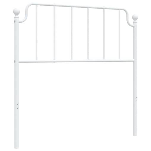 vidaXL Metalowe wymienne wezgłowie, białe, 100 cm